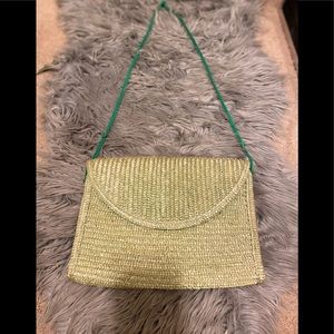 Straw Clutch W/ Strap